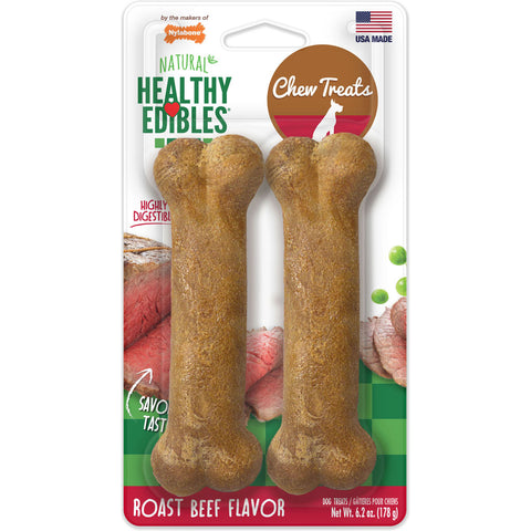 Healthy Edibles Natural Chew wolf-2 PK Roast Beef