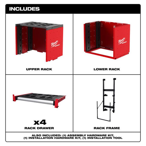 Milwaukee Packout Rack Kit Stl 63"