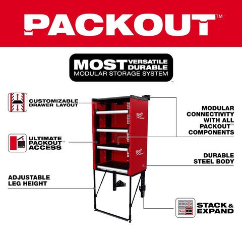 Milwaukee Packout Rack Kit Stl 63"