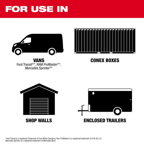 Milwaukee Packout Rack Kit Stl 63"