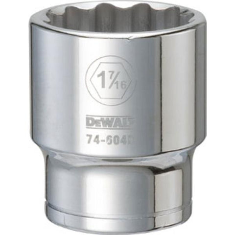DeWalt SAE 12 Point Socket, 3/4" Drive, 1-7/16"