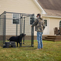 Tarter Galvanized Chain Link Kennel-Complete 10'X10'