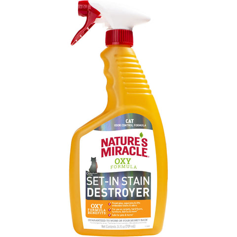 Nature's Miracle Oxy Formula Spray for Cats 24 OZ Orange