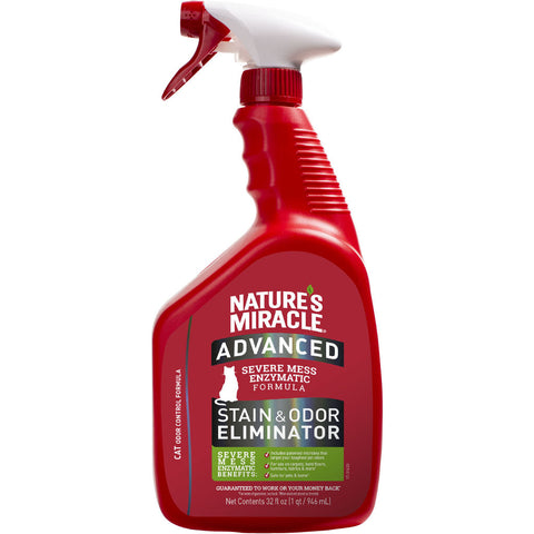 Nature's Miracle Adv Stain & Odor Remover for Cats 32 OZ