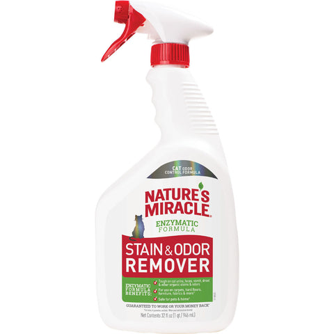 Nature's Miracle Stain & Odor Remover Spray Cats 32 OZ
