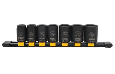 DeWalt Deep Impact Socket Set, 7 Piece