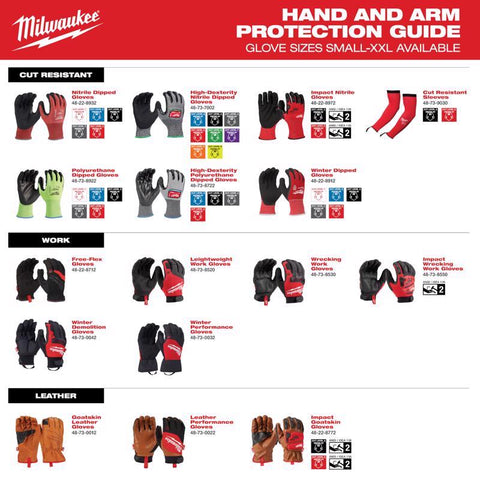 Milwaukee XL A3 Nit Dip Gloves