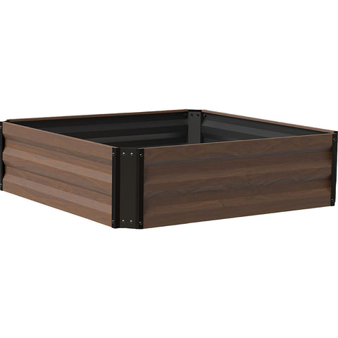 Urban Gardener Expandable Raised Garden Bed 36 inx36 inx10 Walnut