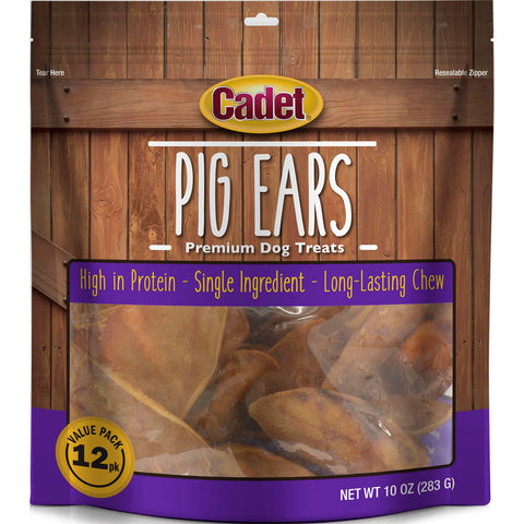 Cadet Oven Roasted Pig Ears Value Pack 12 PK