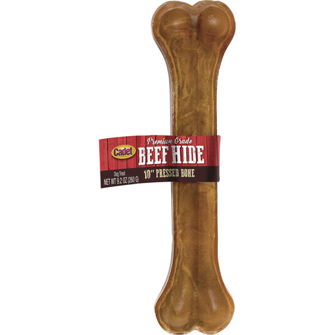 Cadet Gourmet Pressed Rawhide Bone, 10 in