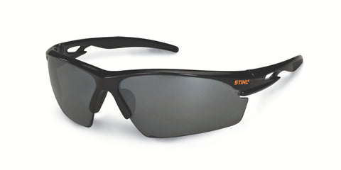 STIHL Black Work Safety Glasses – Blue Mirror Lens