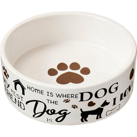 Spot I Love Dogs Stoneware Dog Dish 5 IN