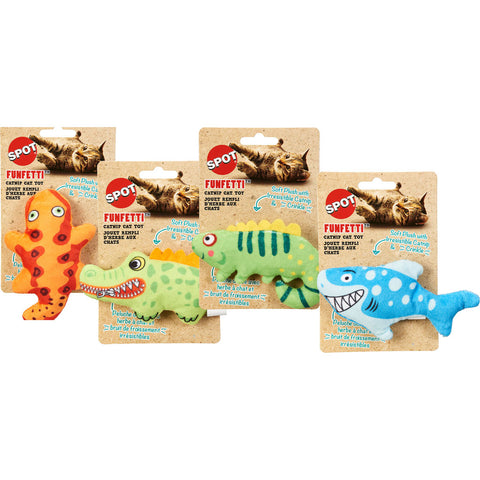 Spot Funfetti Toy W/catnip 4 IN Assorted