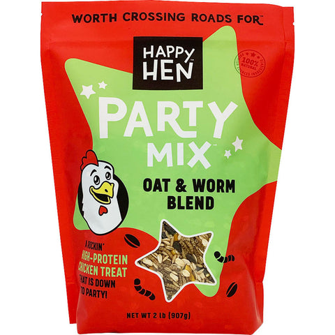 Happy Hen Party Mix 2 LB Mealworm/oat