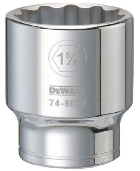DeWalt SAE Drive Socket, 1-5/8" x 3/4" Drive, 12 Point