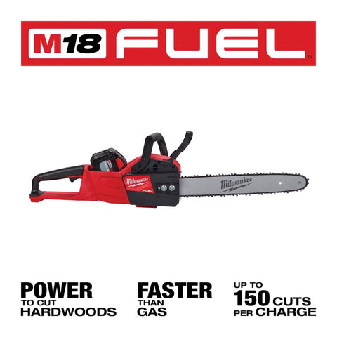 Milwaukee Cordless Low Profile Chainsaw Kit, 16"