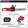 Milwaukee Cordless Low Profile Chainsaw Kit, 16"