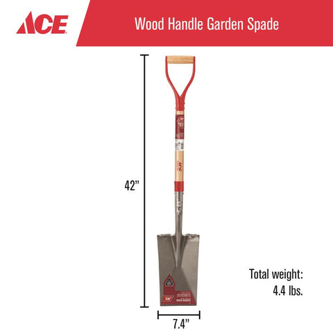 Ace Garden Spade with Wood Handle