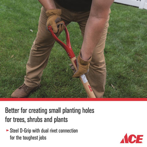 Ace Garden Spade with Wood Handle