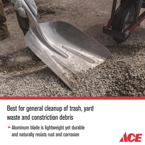 Ace #12 Aluminum Scoop, 63" Handle