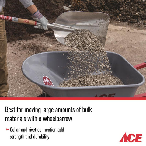 Ace #12 Aluminum Scoop, 63" Handle