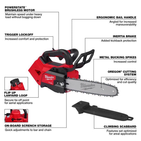 Milwaukee m18 Chainsaw Fuel 12"