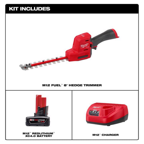 Milwaukee M12 Fuel Battery Hedge Trimmer Set