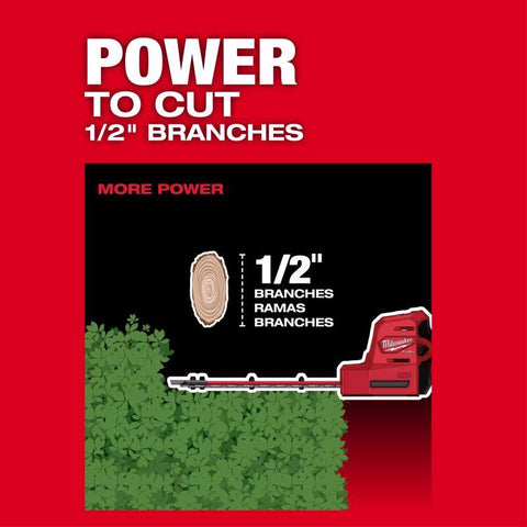 Milwaukee M12 Fuel Battery Hedge Trimmer Set