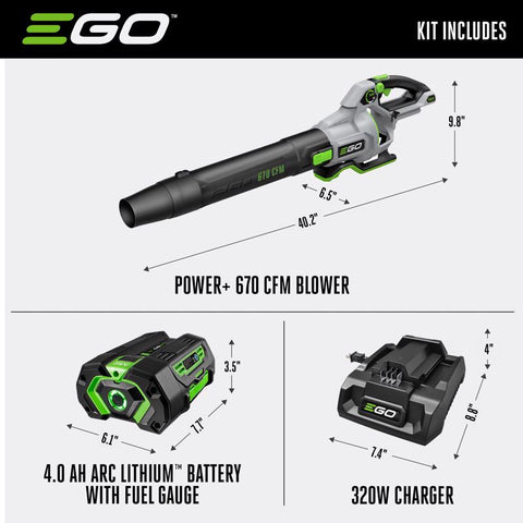 EGO Power+ Handheld Leaf Blower Kit, 670 CFM