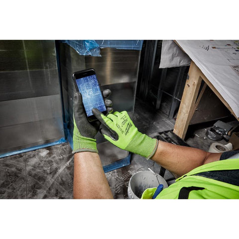 Milwaukee MED A4 HiVis Dip Gloves