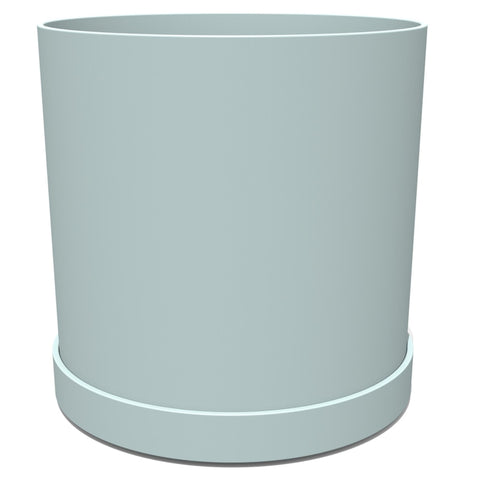 Bloem mat1037 Round Mathers Planter, Misty Blue, 10 Inch