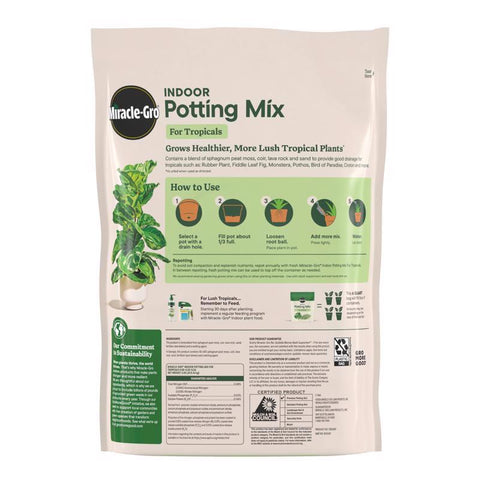 Miracle-gro Tropical Potting Mix, 6 Quart