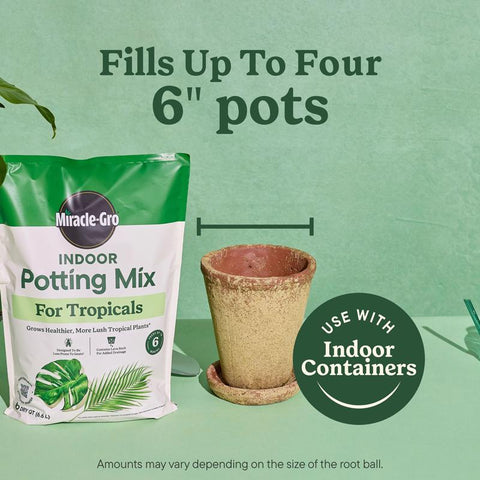 Miracle-gro Tropical Potting Mix, 6 Quart