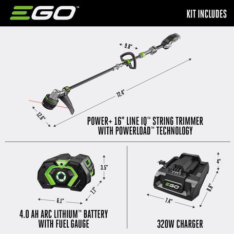 EGO Strng Trimer Kit Bat 16"
