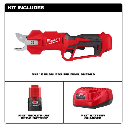 Milwaukee M12 Pruning Shears Kit