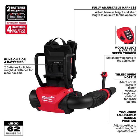 Milwaukee M18 DB Backpack Blower