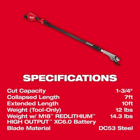 Milwaukee M18 Tele Prune Shears