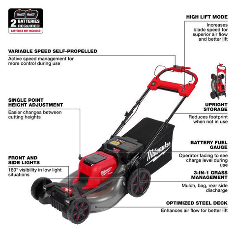 Milwaukee M18 21" Self-Pro Mower