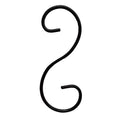 Living Accents Black Steel Plant Hook, 6"
