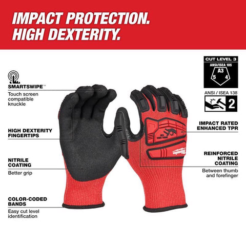 Milwaukee LG A3 Nit Dip Gloves