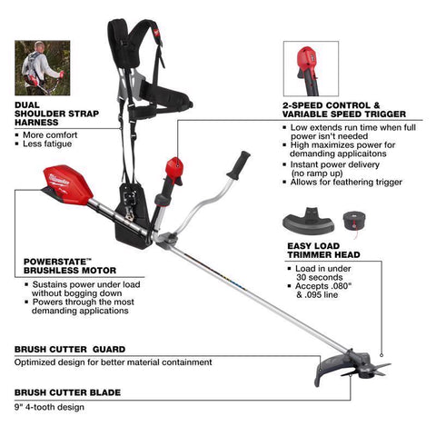 Milwaukee Brshctr m18 Btry 16" 18v