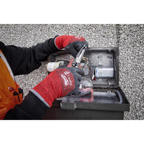 Milwaukee Dipped Gloves M Blk/red