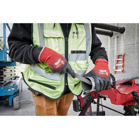 Milwaukee Dipped Gloves M Blk/red