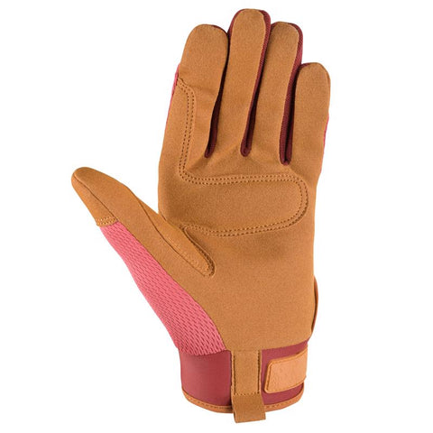 Wells Lamont Women's Synthetic Leather Work Gloves, Pink, Medium