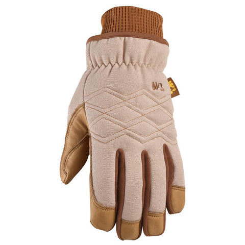 Wl Wrk Glove L Brwn Women