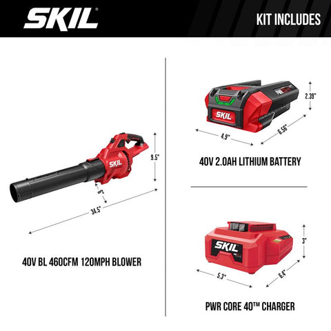EGO Skil Lf Blwr 40v 460 Cfm