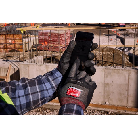 Milwaukee Anti-Vib Gloves XL Blk/R