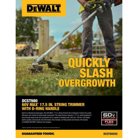 DeWalt Strng Trmr Btry 60v