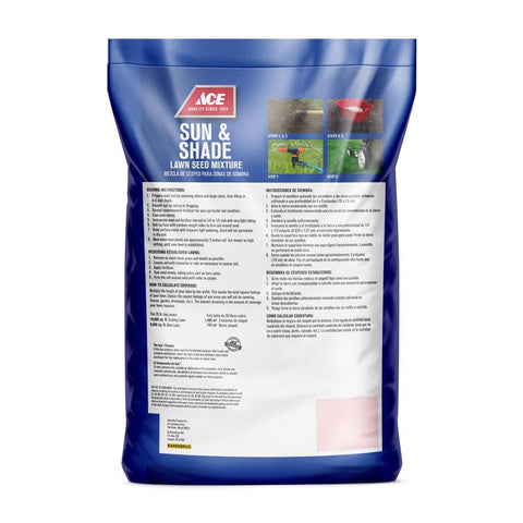 Ace Sun & Shade Grass Seed Mix, 20 LB