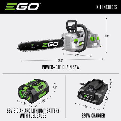 EGO Power+ 18 IN Chainsa
